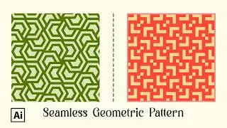 create seamless geometric patterns |  adobe illustrator tutorial