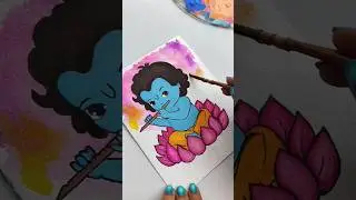 Happy janmashtami 💙✨ #radhekrishna #janmashtami #krishna #shorts #art #cute #viralvideo