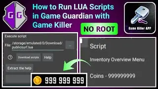 Run LUA Scripts in Game Guardian (No Root) | Game Killer Setup