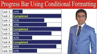 Progress Bar Using Conditional Formatting | MRB Tech Solutions