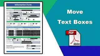 How to move text boxes in pdf (Prepare Form) using Adobe Acrobat Pro DC