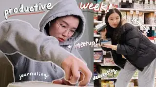 productive week in my life VLOG: christmas shopping, decorating, journaling, meetup!