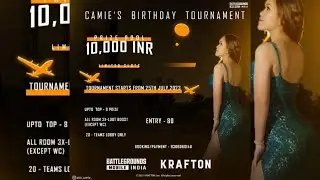 CAMIE BDAY TOURNEY | FINAL DAY 2 | ERANGEL | 1st B Vs C | 2nd A vs B | 3rd C Vs A | BGMI🔫🔫🔫