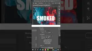 Text apply on Smoked effect  