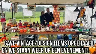GAVE VINTAGE/ DESIGN ITEMS OPGEHAALD EN WE STAAN WEER OP EEN EVENEMENT!🧡