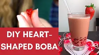 We make Heart-shaped Boba! | Valentine's Boba