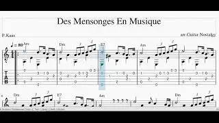 С 23 февраля ! Des Mensonges En Musique (P.Kaas) +TAБЫ