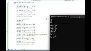14  Operators in C#