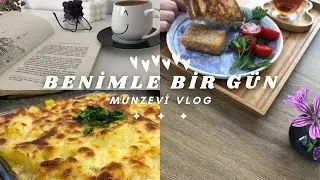 Benimle Bir Gün, Çıtır soslu tost, Kargo açılımı, Fırında soslu patates  | Munzevi Vlog
