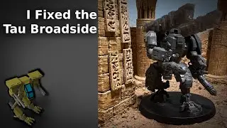 I fixed the Tau Broadside from 40K with Blender and 3D Printing