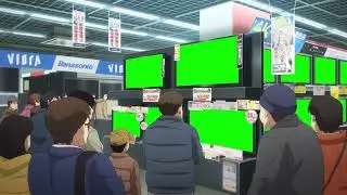 Mashima speech green screen 03. Lycoris Recoil.