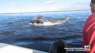 Лодка рыбака сошла с ума. Белое море. Северодвинск.