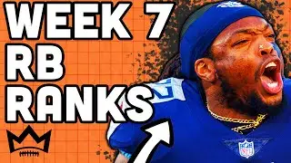 Top 30 Running Back Rankings & Tiers | Week 7 Fantasy Football
