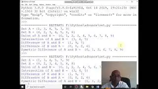 Write a Prog. to perform different set operations