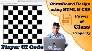 How to Design Chessboard || HTML Project | HTML CSS Tutorial for Beginners | Player Of Code♥️