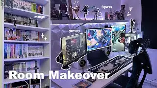 aesthetic room makeover 👾 gaming, manga & anime ✩°｡⋆