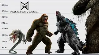 モンスター・ヴァース。 サイズ比較| ゴジラvsコング| 満足のいくビデオ