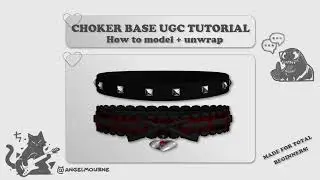 Blender tutorial : How to model and unwrap a choker base (Roblox ugc tutorial)