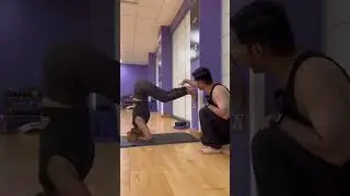 Headstand Practice With Wall Support 
