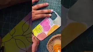 #watercolor #painting on #phone #back #cover