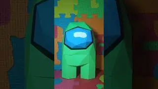 Papercraft ✂️ Amoung Us.🕹️🎭 #papercraft #manualidades #art #among_us #among #videogames #impostor