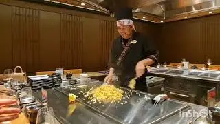 MSC WORLD EUROPA. Restaurant Kaito Teppanyaki Grill. Price 24€ - 59€. Live kitchen