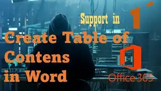 How to create, Modify, Update a table of contents in Word
