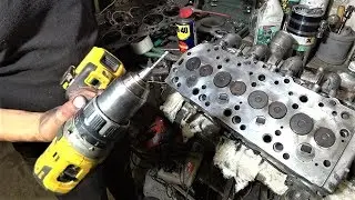 Cylinder head repair with Poxipol