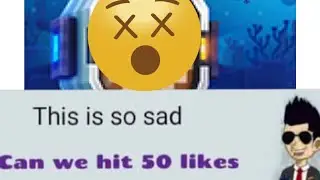 This is so sad, can we hit 50 likes