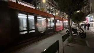 ATHENS LINE tram with Turkish Airlines ad