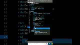 HTML Table Tags | Simple Table 