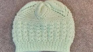Bonnet bébé 2 motifs tricot