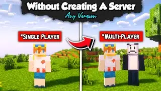 How to Play Multiplayer Without Making a Server In Minecraft Java & Tlauncher ( In Any Version ) 😍