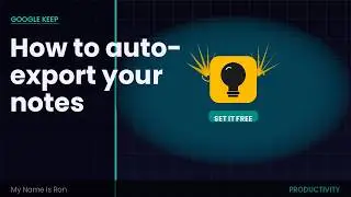 How to automatically export Google Keep notes