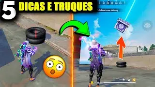 TOP 5 DICAS E TRUQUES INCRÍVEIS PARA O FREE FIRE | CHAMANDO AIR DROP NO PNEU  | REDENÇÃO