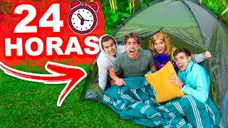 24 HOURS CAMPING IN THE PATIO OF HOME !!!