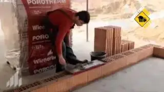 Gabarito para assentamento de blocos