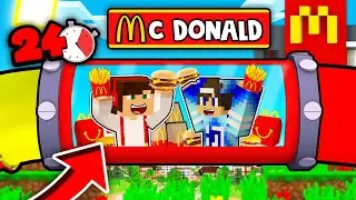 24 GODZINY W MCDONALDZIE CHALLENGE W MINECRAFT?! GPLAY & LAKI