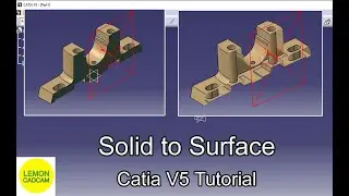 Solid to Surface, Catia