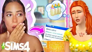 J'ai laissé ma sims SEULE avec des TRIPLÉS : c'est la CATASTROPHE !!! | Sims 4 Challenge