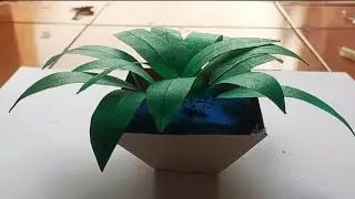 How to make plant with paper tape | easy craft | #shorts #craft #plant