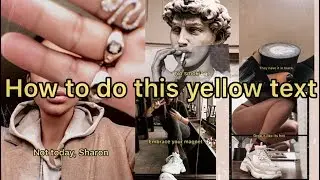 HOW TO add cool yellow text to Instagram photos + videos!