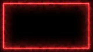 Red Neon Light Black Screen Effects, Neon Border Effects Video Background