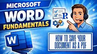 How to Save a Microsoft Word Document as a PDF (Step-by-Step Guide) | Microsoft Word Fundamentals