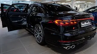 2025 Audi S8 - The Brutal V8 563 HP Luxury SHIP in detail ! - Sound, Interior and Exterior