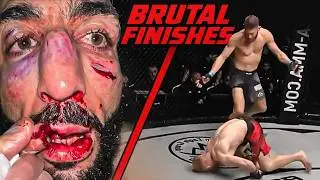 Brutal MMA Finishes 😳
