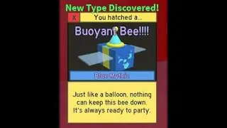 Finally got buoyant bee