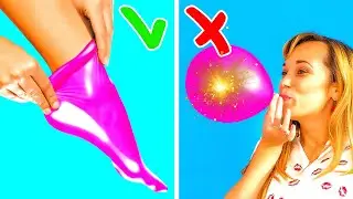 5 LIFEHACKS WITH BALLONS // DIY // M&M Experiments