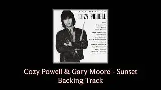 Cozy Powell & Gary Moore - Sunset Backing Track
