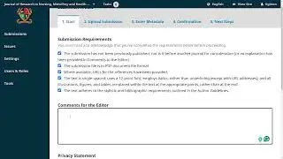 OJS Training | Submission Workflow | Initial Article Submissions